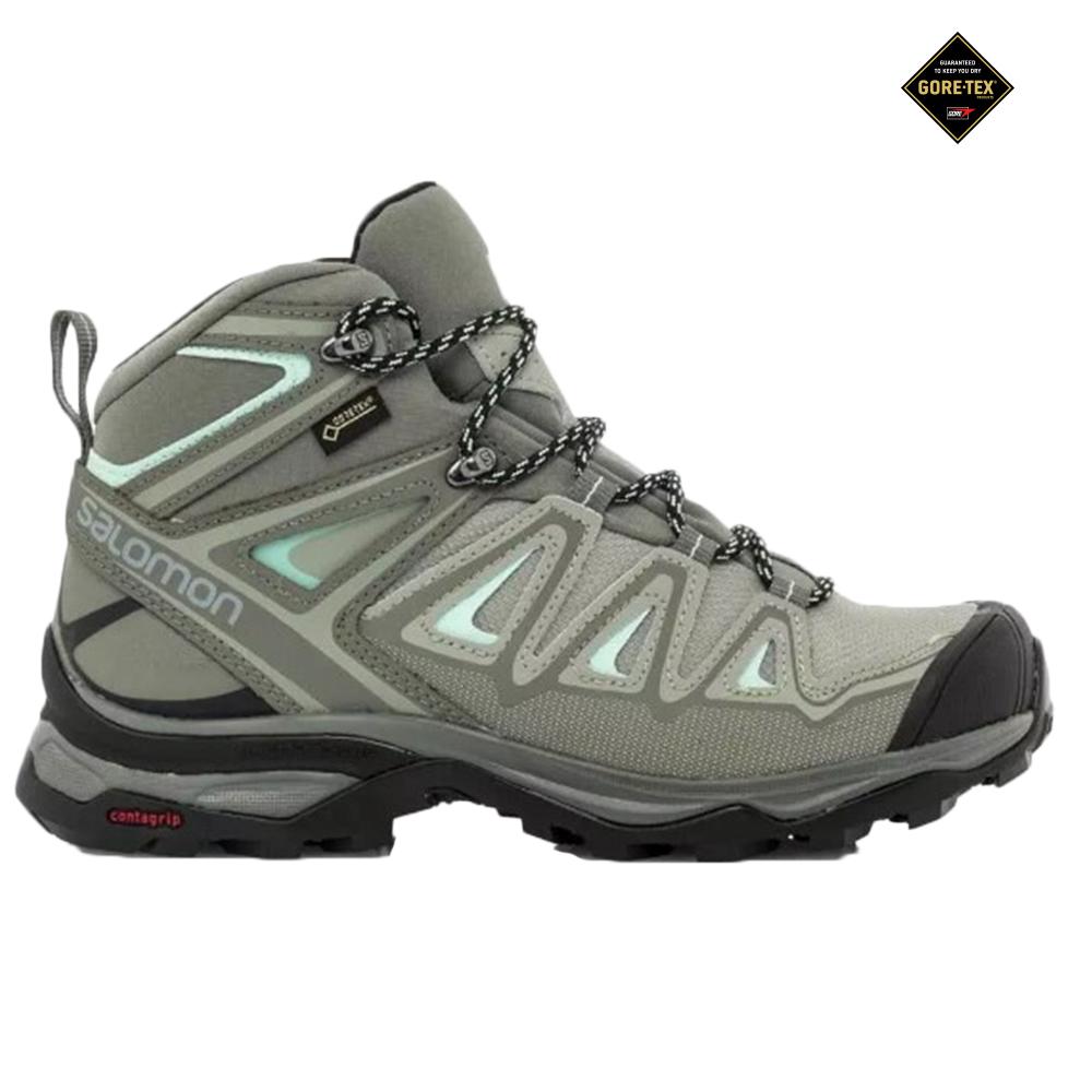 Salomon X ULTRA MID 3 GTX W Botas De Montaña Mujer - Gris - Colombia (70416-UDLV)